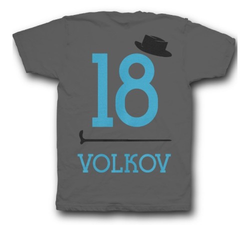 Именная футболка с ретро шрифтом, шляпой и тростью #39