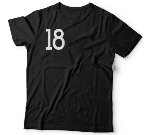 Именная футболка с ретро шрифтом, шляпой и тростью #39