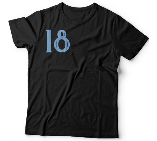 Именная футболка с праздничным шрифтом и конфетти #40