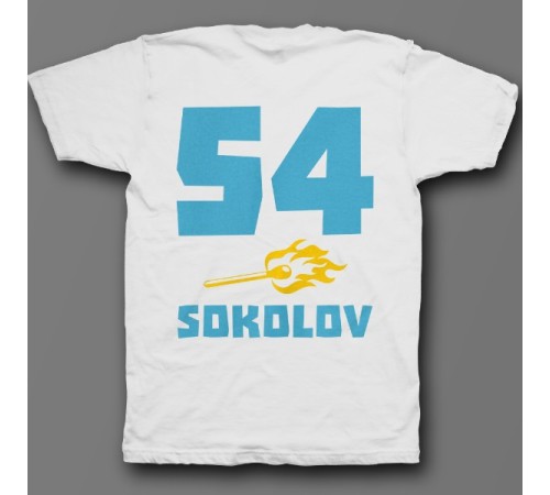 Именная футболка с брутальным шрифтом и спичкой #41