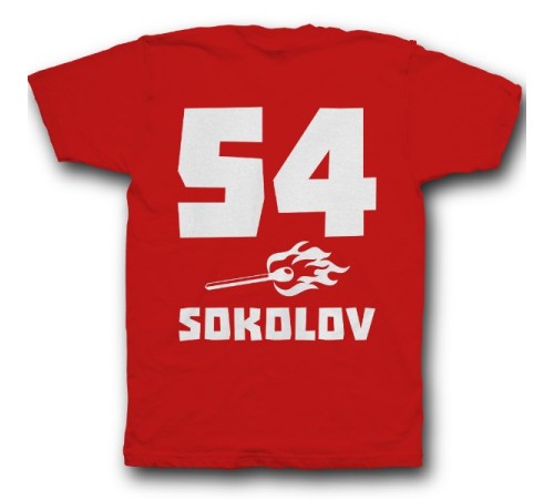 Именная футболка с брутальным шрифтом и спичкой #41