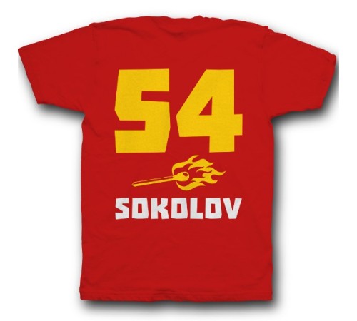 Именная футболка с брутальным шрифтом и спичкой #41