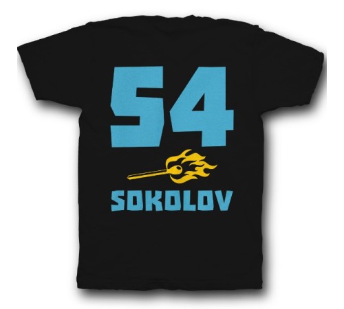 Именная футболка с брутальным шрифтом и спичкой #41