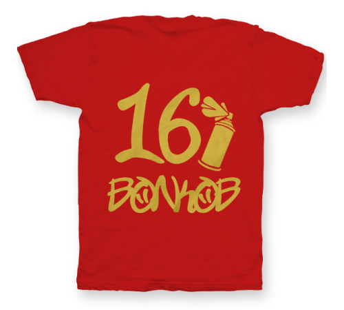 Именная футболка с граффити шрифтом и балончиком с краской #55