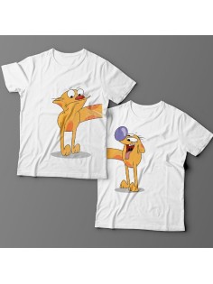 Парные футболки для влюбленных с изображениями персонажей из мультика "Котопёс"