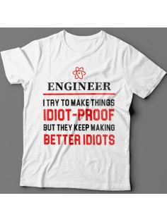 Прикольные футболки с надписью "Engineer..." ("Инженер...")