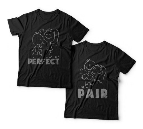 Парные футболки для влюбленных "Perfect"(Идеальная) "Pair"(Пара)