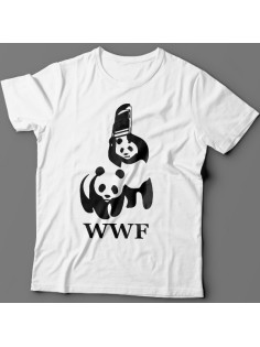 Прикольные футболки с пародией на логотип "WWF"