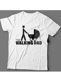 Прикольная футболка с надписью "The walking dad" ("ходячий отец")