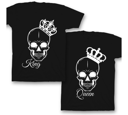 Парные футболки для влюбленных "King/Queen"