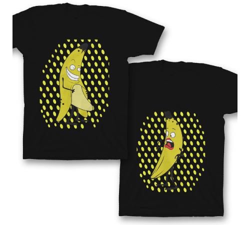 Парные футболки для влюбленных "Смешные бананы"
