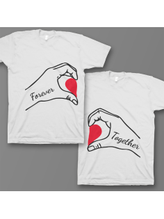 Парные футболки для влюбленных "Forever together"