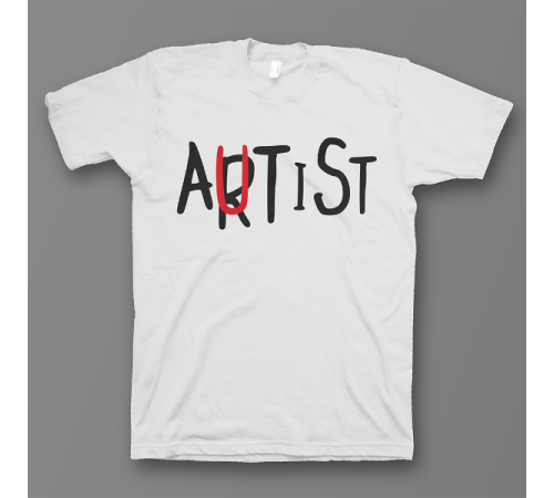 Прикольная футболка с надписью "Autist"