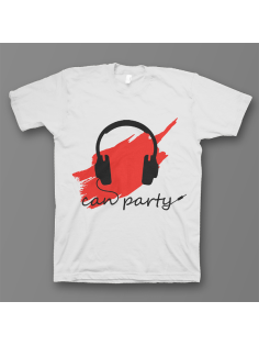 Прикольная футболка с надписью "Can party"