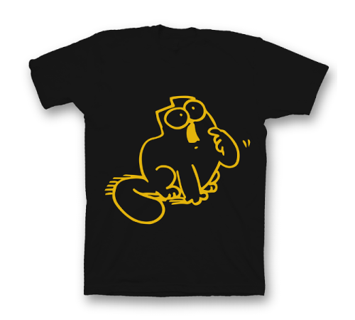 Прикольная футболка с принтом "Котик хочет кушать"