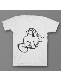 Прикольная футболка с принтом "Котик хочет кушать"