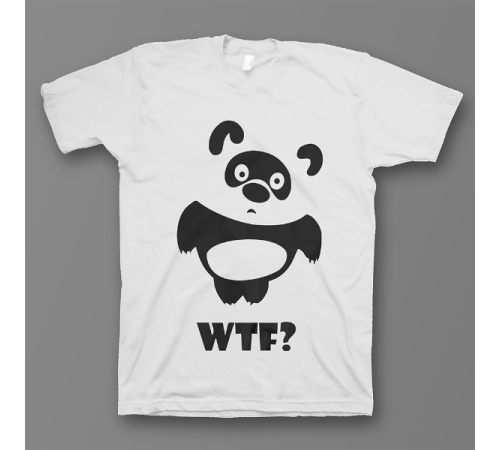 Прикольная футболка с принтом "WTF"