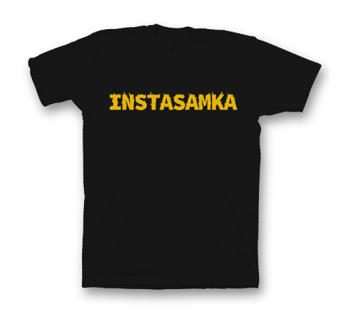Прикольная футболка с принтом "Instasamka"