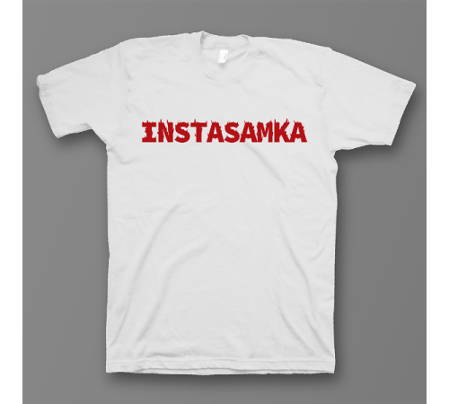 Прикольная футболка с принтом "Instasamka"