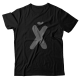Прикольная футболка с принтом "буква Х*Й"