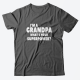 Футболка в подарок для дедушки с надписью "I'm a grandpa. What's your superpower?"