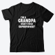 Футболка в подарок для дедушки с надписью "I'm a grandpa. What's your superpower?"