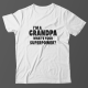 Футболка в подарок для дедушки с надписью "I'm a grandpa. What's your superpower?"