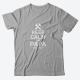 Футболка в подарок для папы с надписью "Keep calm and papa will fix it"
