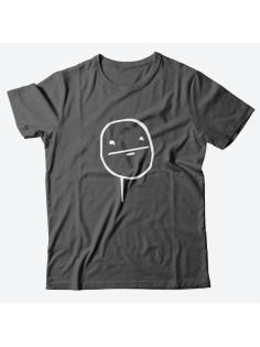 Прикольная футболка с принтом "Poker face"