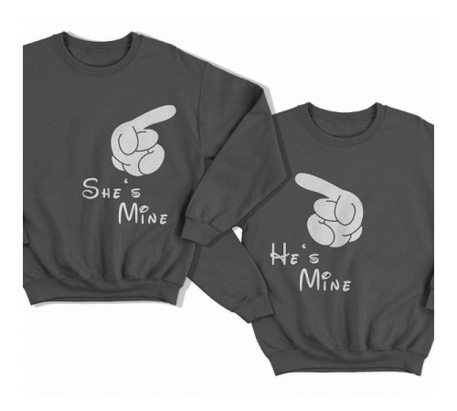 Парные свитшоты для влюбленных "She's mine (Она моя)"