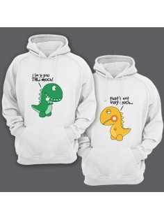 Парные толстовки с капюшоном для влюбленных  "I love you This much" ("Я люблю тебя ВОТ так")