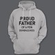 Толстовка с капюшоном для папы с надписью "Proud father of a few dumbass kids" ("Гордый отец нескольких засранцев")