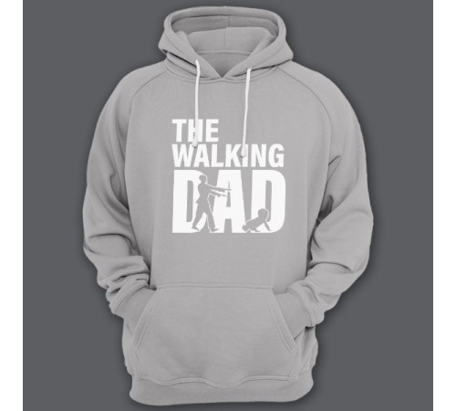Толстовка с капюшоном для папы с надписью "Walking dad"