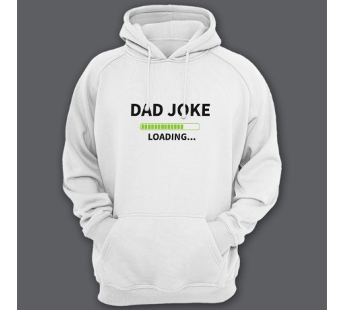 Толстовка с капюшоном для папы с надписью "Dad joke loading..." ("Папина шутка грузится...")