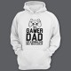 Толстовка с капюшоном для папы с надписью "I'm a gamer dad (like normal dad, only much cooler)"