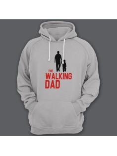 Толстовка с капюшоном для папы с надписью "The walking dad" ("Ходячий отец")