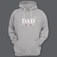 Толстовка с капюшоном для папы с надписью "DAD^3" ("Папа в третьей степени") и именами ваших детей