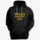 Толстовка с капюшоном для папы с надписью "World's okayest dad" ("Самый нормальный папа в мире")