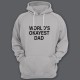 Толстовка с капюшоном для папы с надписью "World's okayest dad" ("Самый нормальный папа в мире")