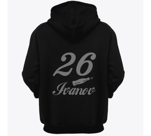 Именная толстовка с капюшоном со шрифтом Coca-Cola #3