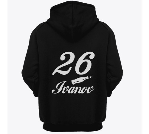 Именная толстовка с капюшоном со шрифтом Coca-Cola #3