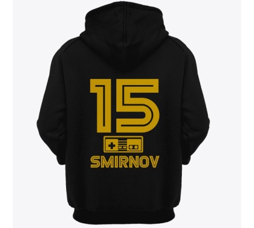 Именная толстовка с капюшоном с шрифтом из игр Nintendo #8