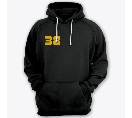 Именная толстовка с капюшоном с декоративным шрифтом и звездочками #10