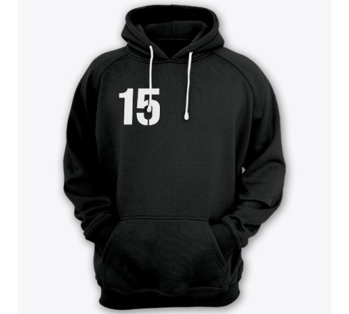 Именная толстовка с капюшоном с тюремным шрифтом #9"