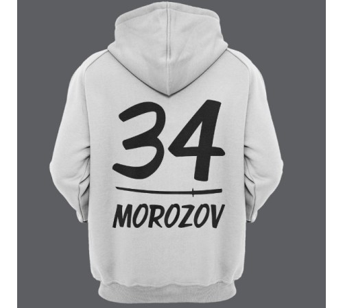 Именная толстовка с капюшоном с азиатским шрифтом и катаной #14