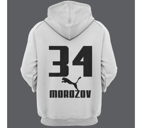 Именная толстовка с капюшоном с шрифтом Puma  #15