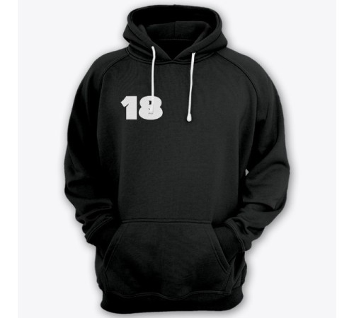 Именная толстовка с капюшоном с веселым шрифтом и попкорном  #16