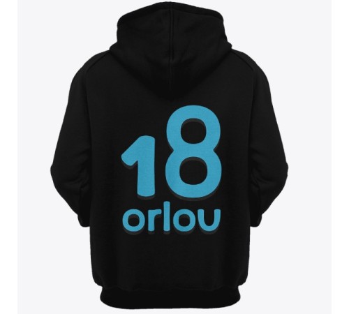 Именная толстовка с капюшоном с прикольным шрифтом #17