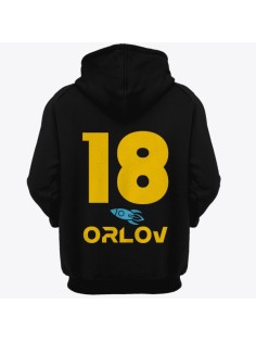 Именная толстовка с капюшоном с космическим шрифтом и ракетой #21