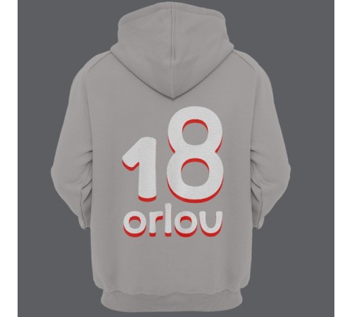 Именная толстовка с капюшоном с прикольным шрифтом #17